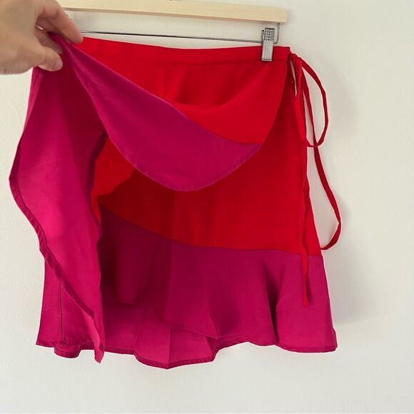 Summersalt The Short Beach to Brunch Coverup Wrap Skirt NEW Size Large Pink - Picture 6 of 9
